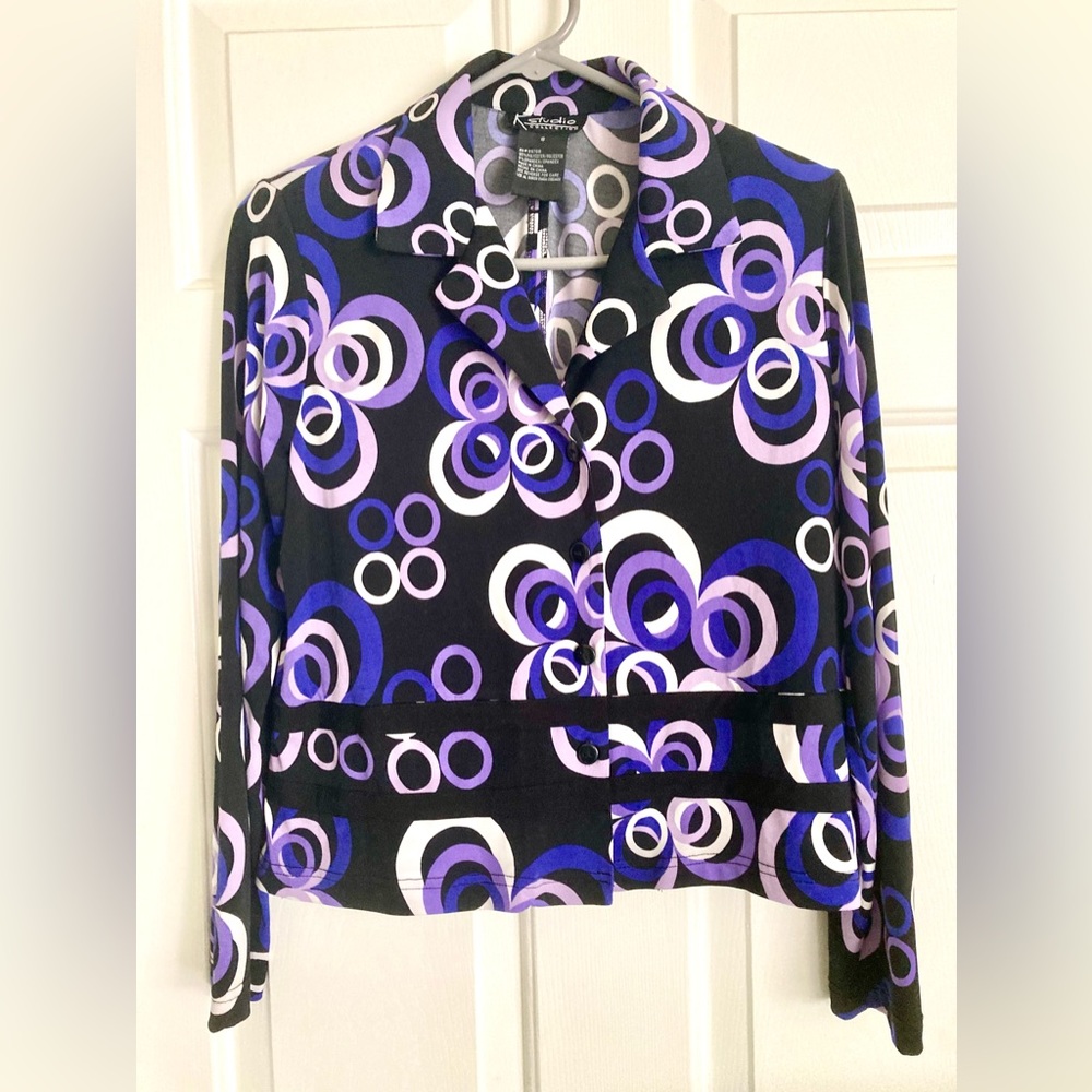 Retro K Studio Cropped Blouse with Open Back (1999)
